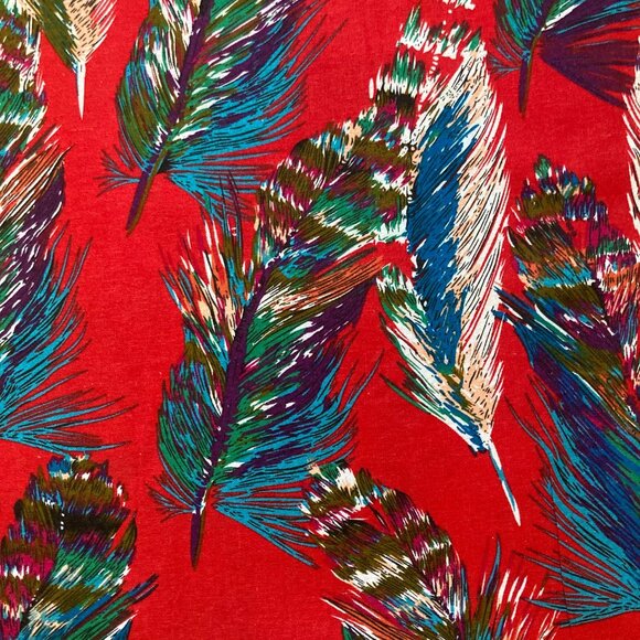 Wouters Other - LINEN-LOOK COTTON FEATHER PRINT FABRIC ROLL - WHOLESALE 50% OFF